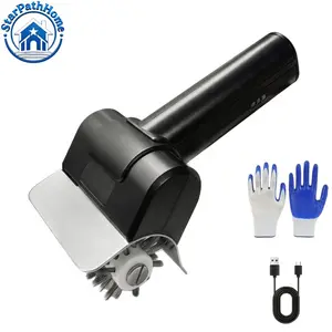 Electric Grill Brush for Outdoor Grill, 700-800 Rpm Stainless Steel Bristles, Cordless Type-C Rechargeable, BBQ Cleaning Tool, Barbecue Utensils