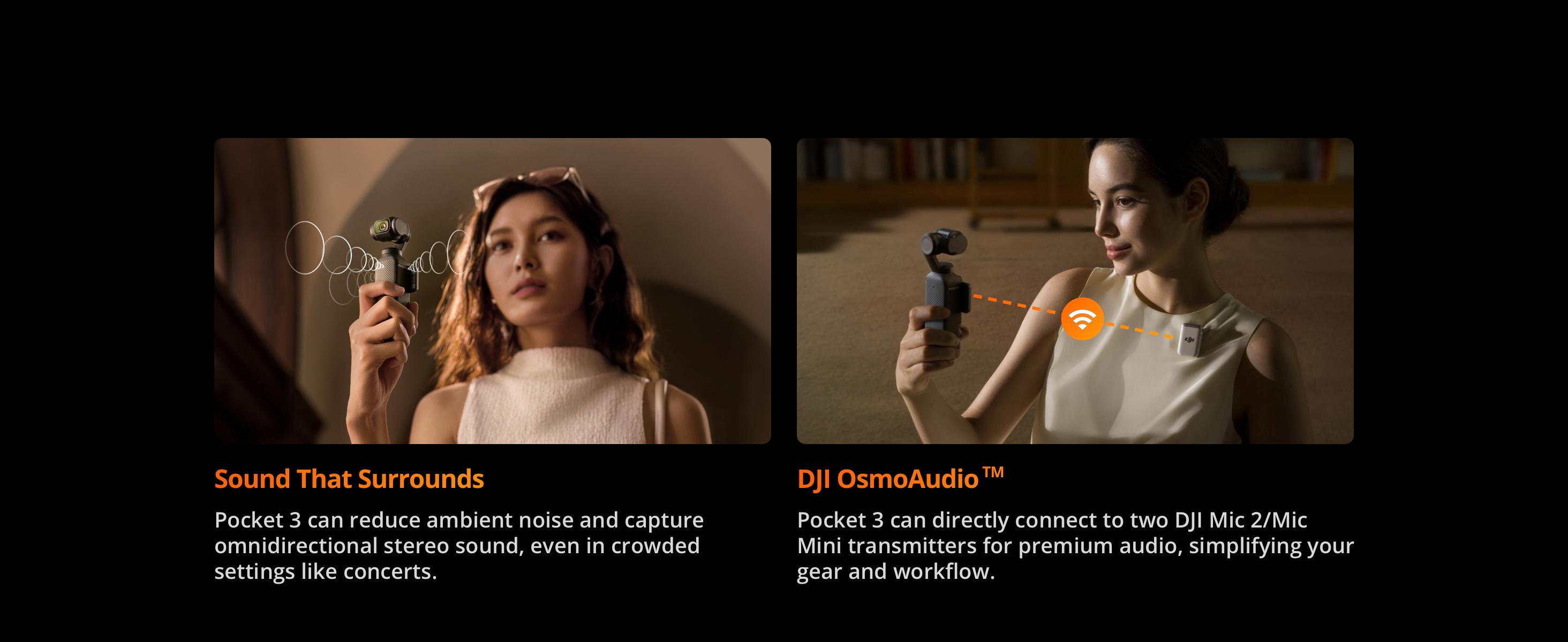 DJI Osmo Pocket 3, Vlogging Cameras with 1'' CMOS & 4K/120fps Vlog Camera, 3-Axis Stabilization, Fast Focusing, Face/Object Tracking, Digital Vlogging Camera for YouTube