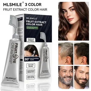 Plant-Based Hair Dye Comb - Gentle, Non-Irritating, Long-Lasting Tool for Gray Coverage, Beard Coloring and Portable Application