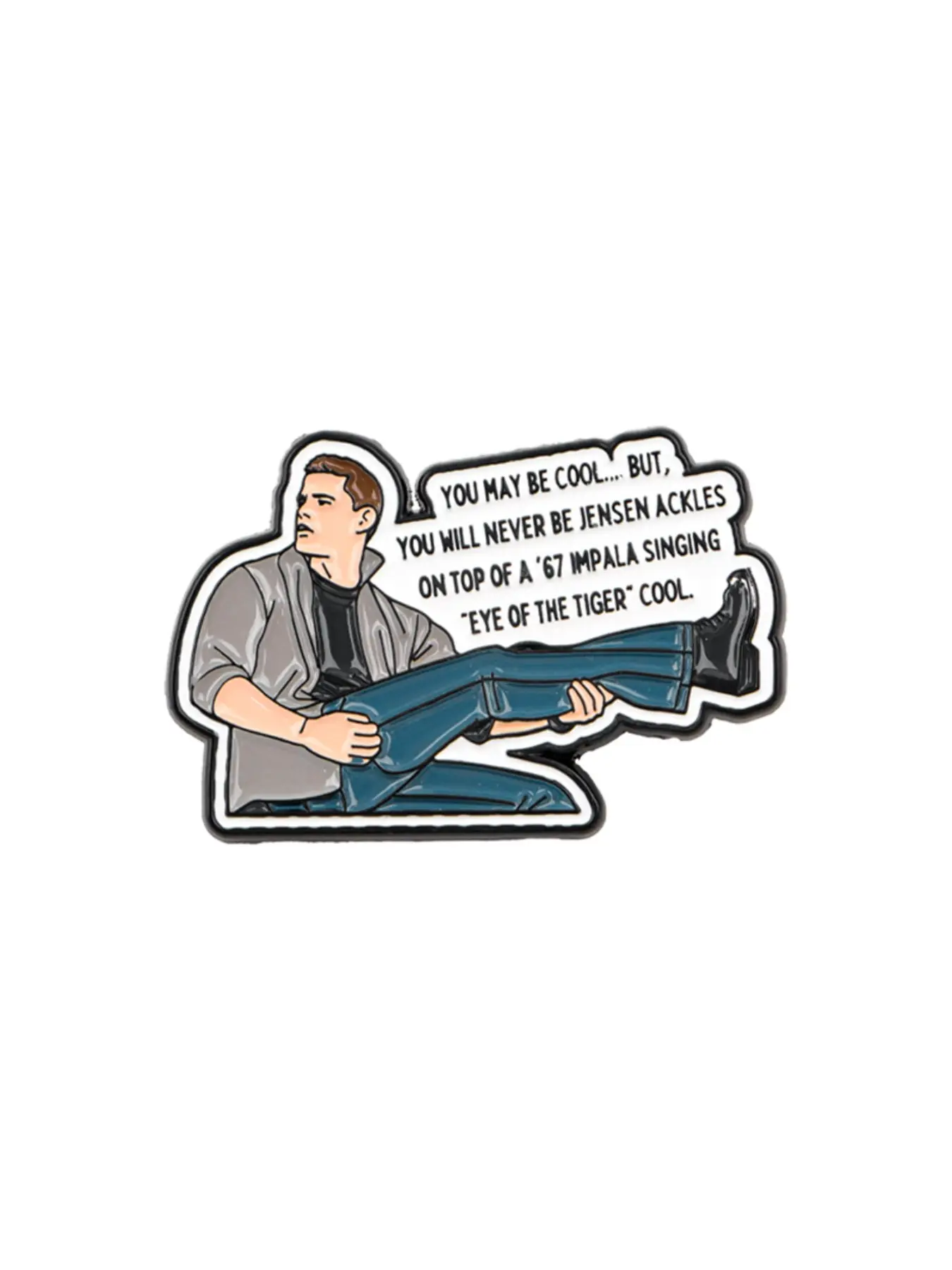 Cartoon Movie Character Pins, Alloy Brooch Pin, Unique Quote Design Brooches, Unisex Fashion Accessories, Elegant Clothing Backpack Decorations, Clip