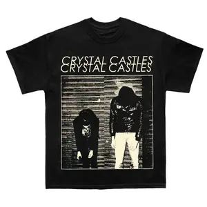 Crystal Castles Indie Scene Inspired Unisex T-Shirt, Casual Cotton Tee YZ240212