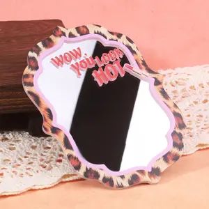 Creative Mirror Refrigerator Magnet, Leopard Print Design, Home Decor, Living Room, Bedroom, Study, Perfect Holiday Gift