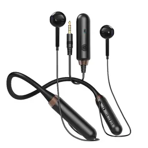 Wireless Neckband Headphone, Bluetooth-compatible Earphone with Microphone, Noise Cancelling Headphone for Outdoor Sports, Audio