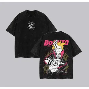 Otsutsuki Momoshiki Boruto Blue Vortex Tee – Oversized Washed Anime Streetwear Shirt, Heavyweight Unisex Gift, Soft Cotton