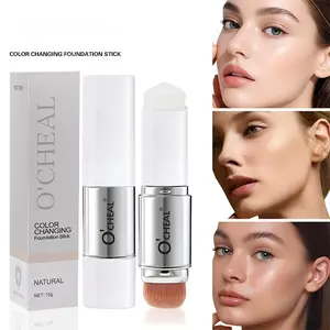 Thermochromic Color-Shifting Foundation Stick (Dual-Ended with Brush) | Lightweight, Buildable Coverage & Natural Flawless Finish