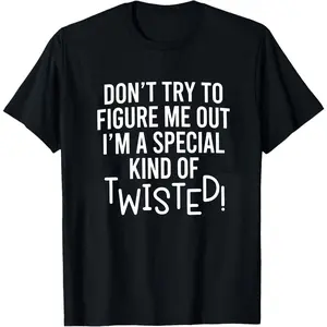 Men's Seamless Short-Sleeve Round Neck Cotton T-Shirt - New Arrival Casual Top with Creative Letter Graphics, Unique Twisted Self-Print, Smooth Soft Fabric for All Seasons