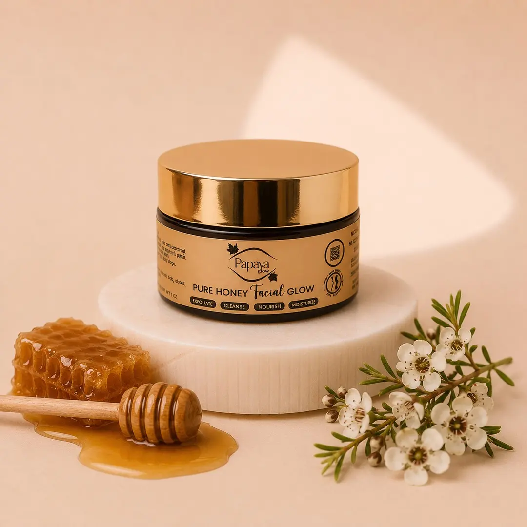 Manuka Honey Facial Glow: Pure Honey Healing Scrub & Mask for Acne, Blemishes & Sensitive Skin