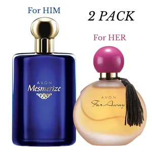 AVON Far Away Original for her & Mermerize Blue for him SET of 2 - Fragrance Collection