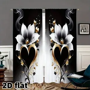 2-piece set of modern light luxury home decoration curtains, Upgrade Curtain, Window Curtain, made of durable semi transparent polyester material, suitable for bedrooms/living rooms/study rooms, and is an ideal choice for universal home decoration