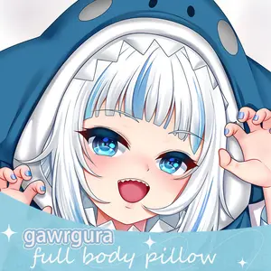 Anime Dakimakura Japanese Otaku Waifu Life Size Doublesided Print Hugging Body Pillov Cover VTB gawrgura