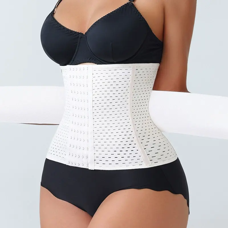 Women's Segmented Faja Body Shaper, High Elastic Mesh Breathable Waist Trainer, Firm Tummy Control Slim Cincher, Comfortable Sheath Girdle, Stretchy Lightweight Workout Shaper, Essential for Daily Casual & Fitness Waist Sculpting, Waist Trainers