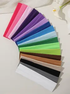 Women's Multi-Color Sports Headbands, Elastic Sweat-Absorbing Hair Bands, Yoga Running Fashion Accessories, Sweat-Wicking Headband for All Seasons