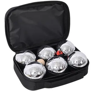Outdoor Boules Set for Lawn, Beach & Backyard | Family Party Games for Adults & Kids | Classic Bocce Ball Style