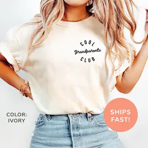 Comfort Colors Cool Grandparents Club Shirt, Mother's Day Shirt, Cool Grandpa Shirt, Grandma Shirt, Grandparent Gift from Grandkids