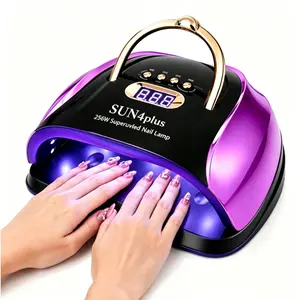 2026 UV LED Nail Lamp for Gel Nails, Rechargeable UV Light, Professional Nail Dryer with 4 Timers, Automatic Sensor and Sensitive Mode for Fast Curing