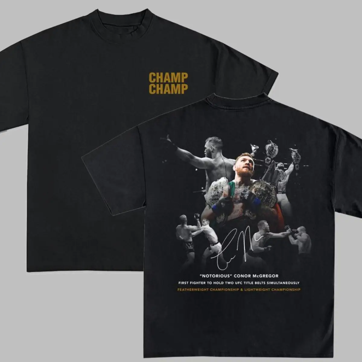2-Sides Conor McGregor Shirt, Ultimate Fighting Boxing Shirt, Championship Conor McGregor Tshirt, Vintage 90s Graphic MMA Tee, American Professional B