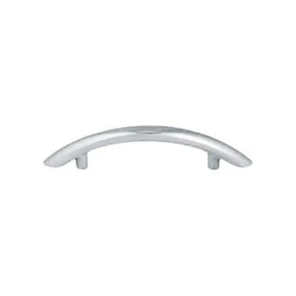 Polished Chrome Pull Handle, High-Quality Construction Metal Contemporary Door Handle, 3 in. Center-to-Center Contemporary Pull