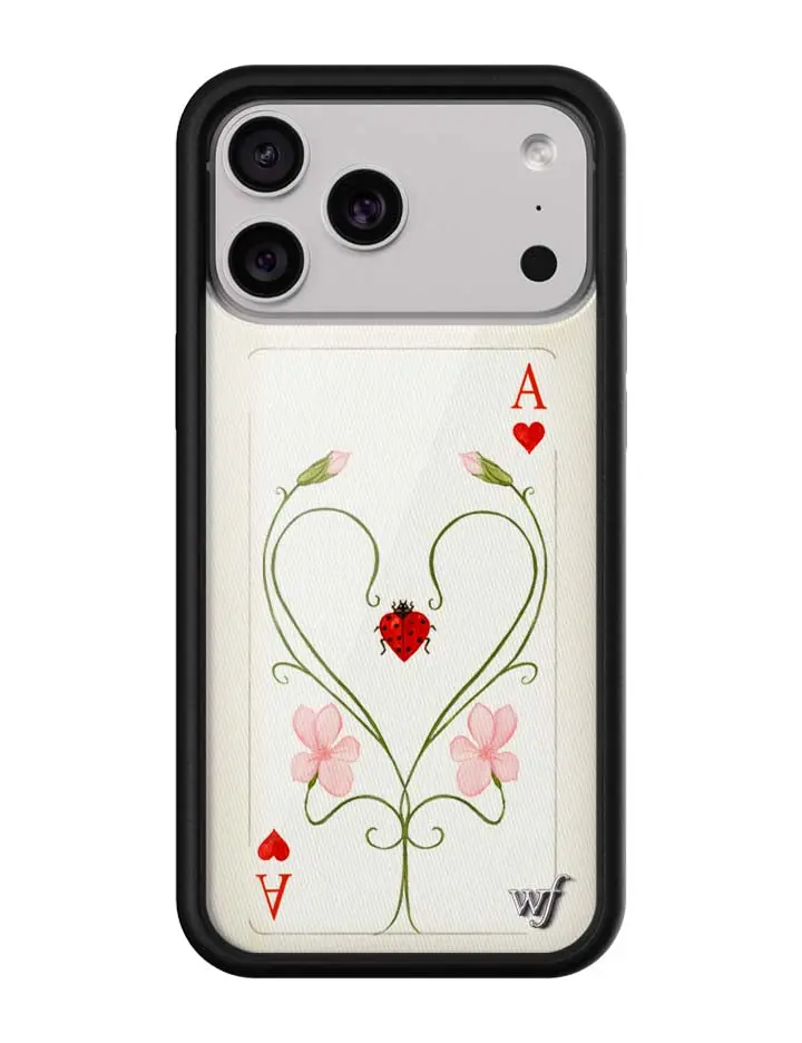 Lila Moss Collab | Limited Edition iPhone Case | Raised Protective Black Bumper | Safety Casing Durable Protection Dainty Cute Heart Ladybug
