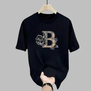 [100% cotton] T-shirt 2026 summer warhorse high-end fashion printing, personalized round neck trendy men's clothing, suitable for men, women, mothers and friends, couple style, fashionable and loose, youthful and energetic, men's daily wear tops