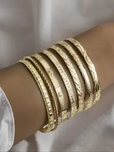 Elegant Star & Heart Design Cuff Bangle, Fashion Jewelry Accessories for Party, Daily Clothing Decor, Trendy All-match & Exquisite Jewelry for Birthday Gift