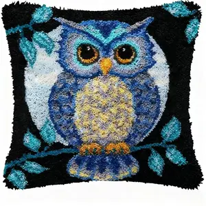 latch hook kits for adults Latch Cushion pcs,Valentine's Day giftBirthday gift,Pre-print pattern needle art set DIY pillowcase, for or Beginners Adults to Knott, DIY Latch Hook pcs, 43cm x 43 cm/17inx17in