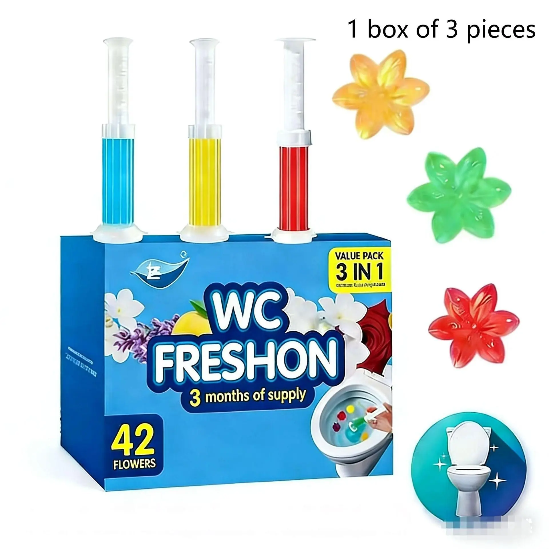 3pcs Toilet Gel Cleaner, Effective Odor Removal, Long-Lasting Freshness, Scented Clean, Scented Cleaning Products, Bathroom Air Freshener, Durable Cleaning Supplies, Industrial Commercial Cleaning Agent, Hygienic Toilet Cleaner