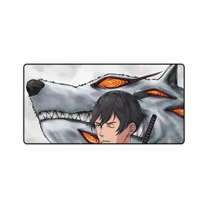 Chainsaw Man Aki Hayakawa Desk Mat, Fox Devil Anime Mouse Pad, Gamer Setup Decor, Cool Otaku Desk Art