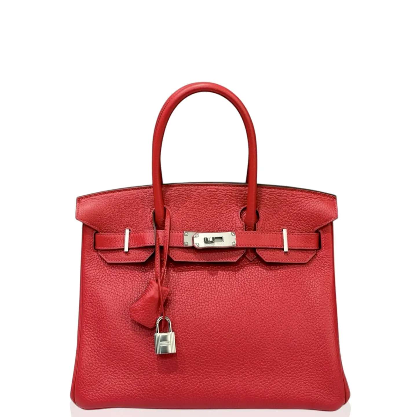 Pre-owned HERMÈS Leather tote bags Hermes Birkin 30 Togo 53 Rouge Vif (kr050226a0)