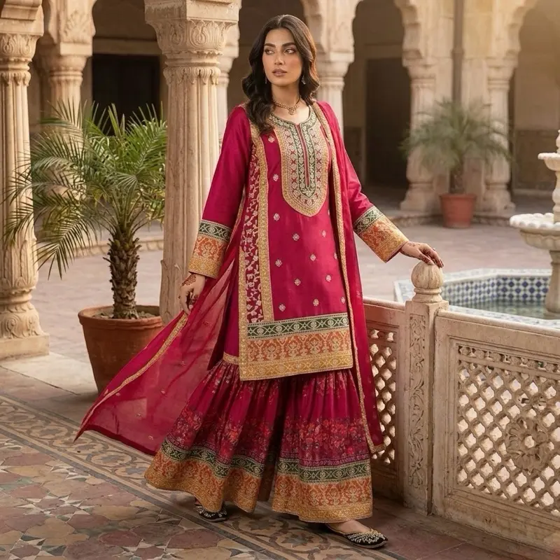 Indian & Pakistani dress, Long Sleeves, Various colors, Elegant design, Beautiful colors