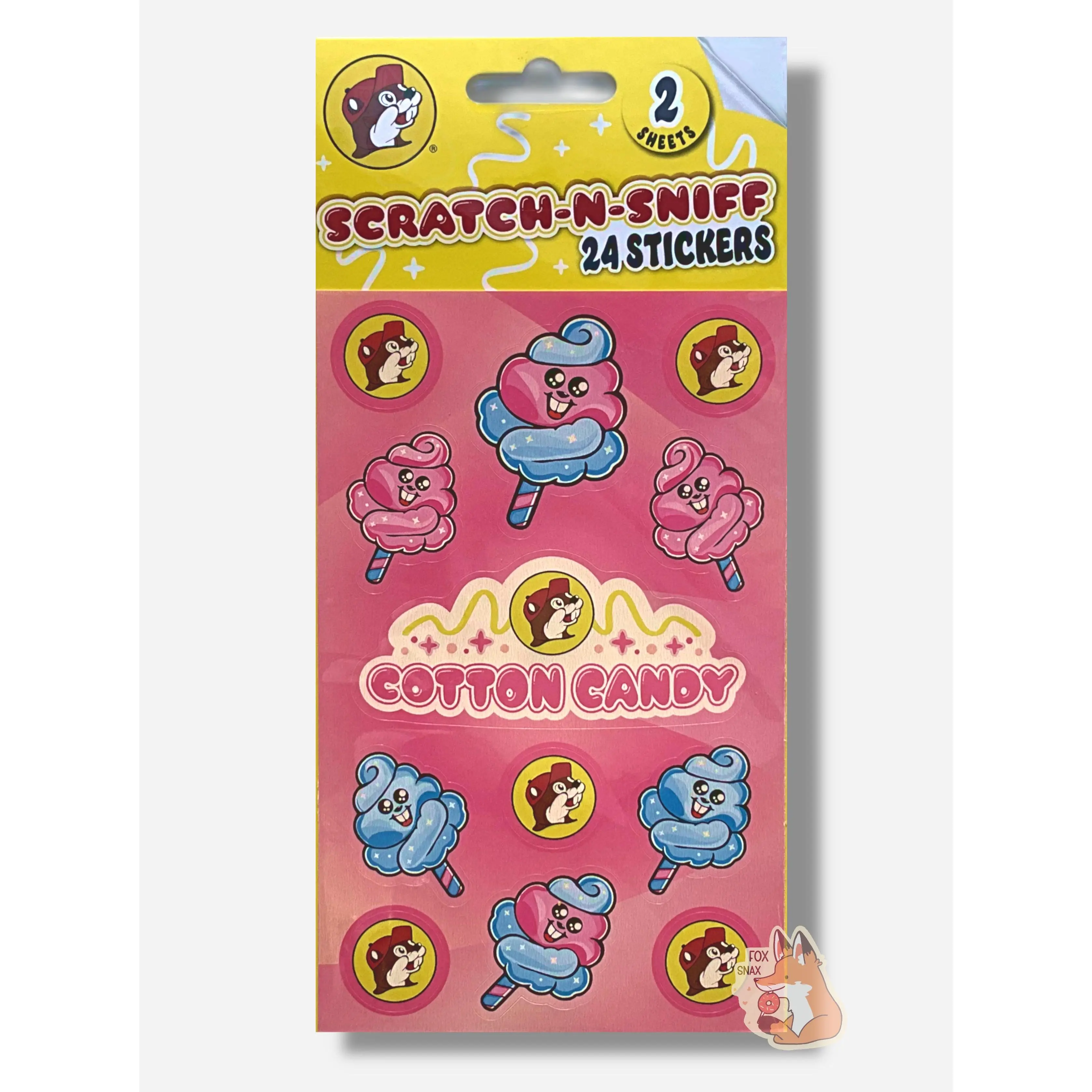 Buc-ee's Cotton Candy Scratch n' Sniff Stickers