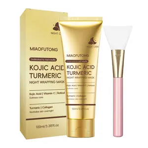 Kojic Acid Turmeric Night Wrapping Mask | Overnight Wrapping Mask, Morning Shed, Turmeric, Niacinamide, Vitamin C