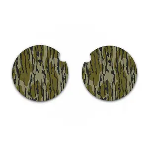 Camo Car Coasters, Bottomland Inspired, Camouflage Print Car Coasters, Truck Accessories