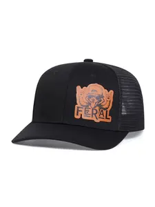 Unisex Feral Wombat Mesh Baseball Cap, Adjustable Sun Protection Casual Hat for Spring & Fall, Outdoor Travel Beach Vacation