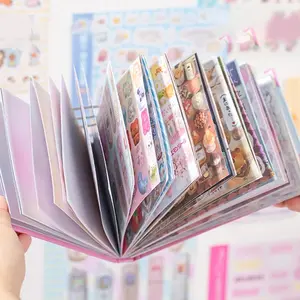 Cute Sticker Book, 72pcs/book Vintage Scrapbooking & Journal Making Material Paper, DIY Decorative Sticker for Water Bottle & Phone Case, Funny Stickers, Adhesive Stickers, Scrapbook Materials, Sticker Sheets