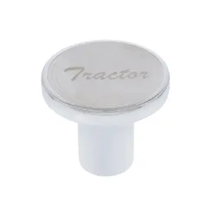 United Pacific - Aluminum Screw-On Air Valve Knob With Stainless Plaque