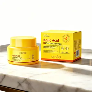 Viral Kojic Acid Curcuma Longa Collagen Cream, Dark Spot Remover Capsule Moisturizer, Brighten Dull Complexion, Anti-Wrinkle Skin Firming Treatment