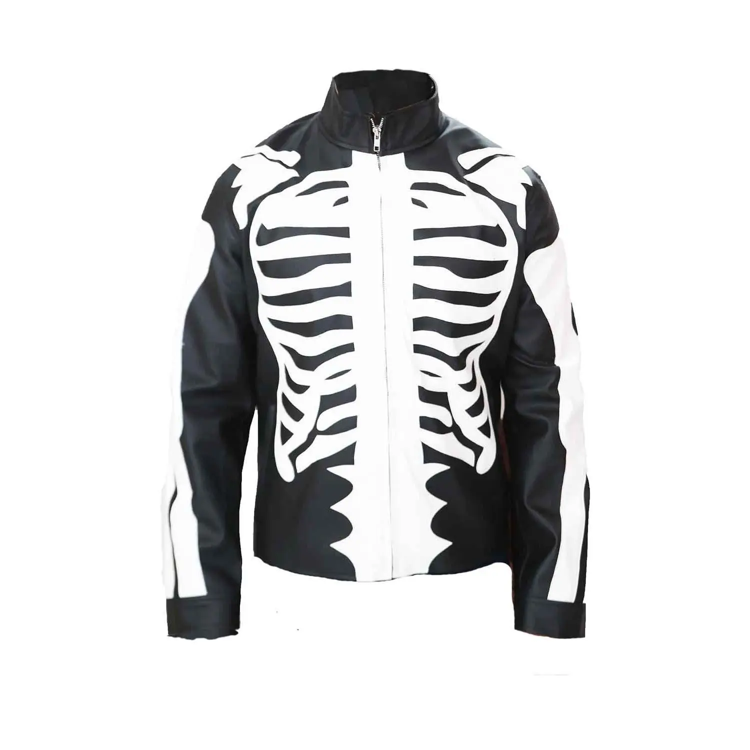 MotorCycleJackets Men's Skeleton Leather Jacket