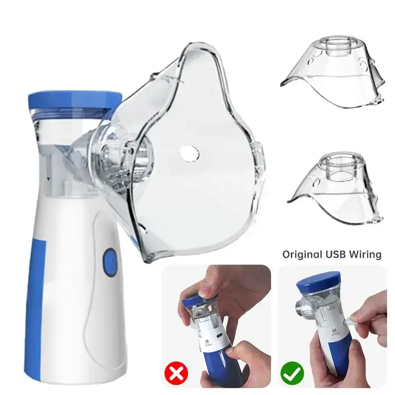 Portable Handheld Nebulizer,Mesh Spacer Machine with Accessories for Adult & Kid,Handheld Electric Atomizer