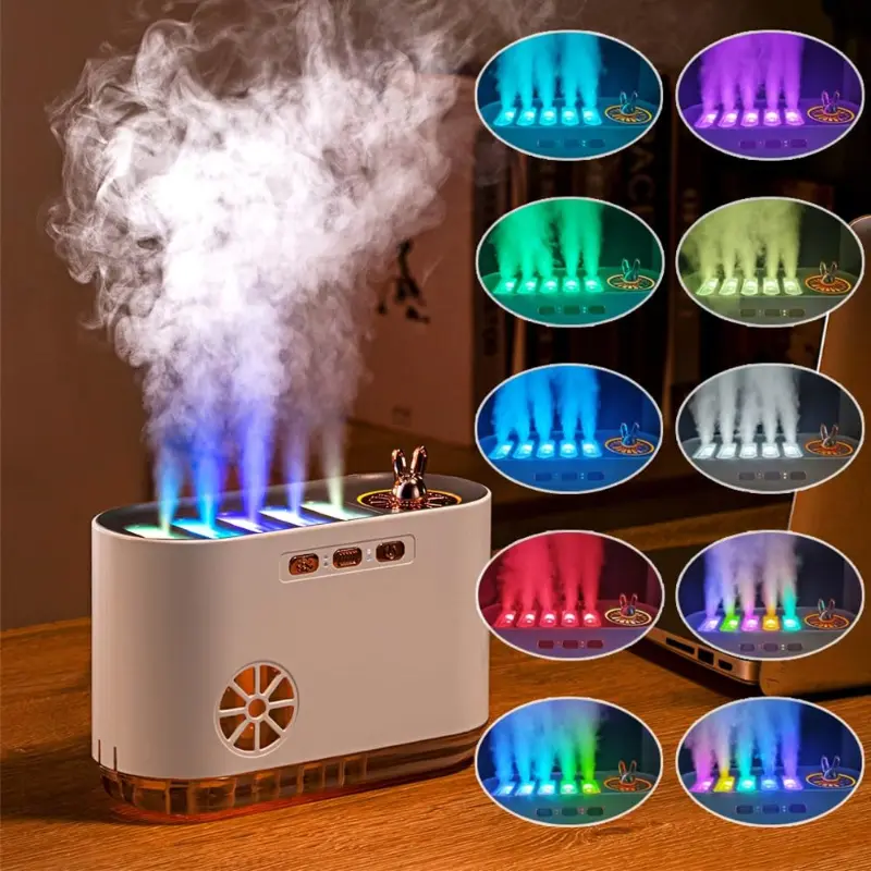 Vertical Cool Mist Humidifier for Home - Large Tank Aromatherapy Diffuser, Color-Changing LED Lights, Music-Syncing Desktop Room Appliance, Aromatherapy For Home, Cool Mist Humidifiers, Desktop Room Humidifier