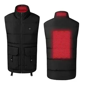 Heated Vest for Teenagers Black - Lightweight Electric Heating 7v Smart Warming Vest - Rechargeable Battery Pack Included