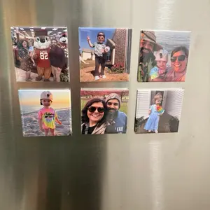 Custom Magnets Set of 3, 6, or 9 - 2x2" Personalized Photo Magnets for Fridge - High-Quality Full-Color Print - Perfect for Gifts & Promotions