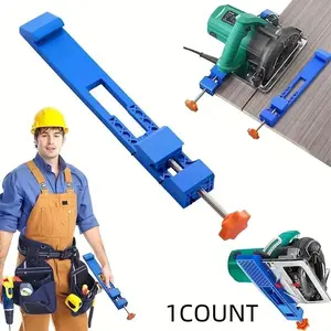 Adjustable Cutting Machine Base Rail, 1 Count Circular Saw Milling Positioning Clamp, Precision Wood Cutting Guide, Thin Saw Blade Clamp Table Saw Clamp Guide