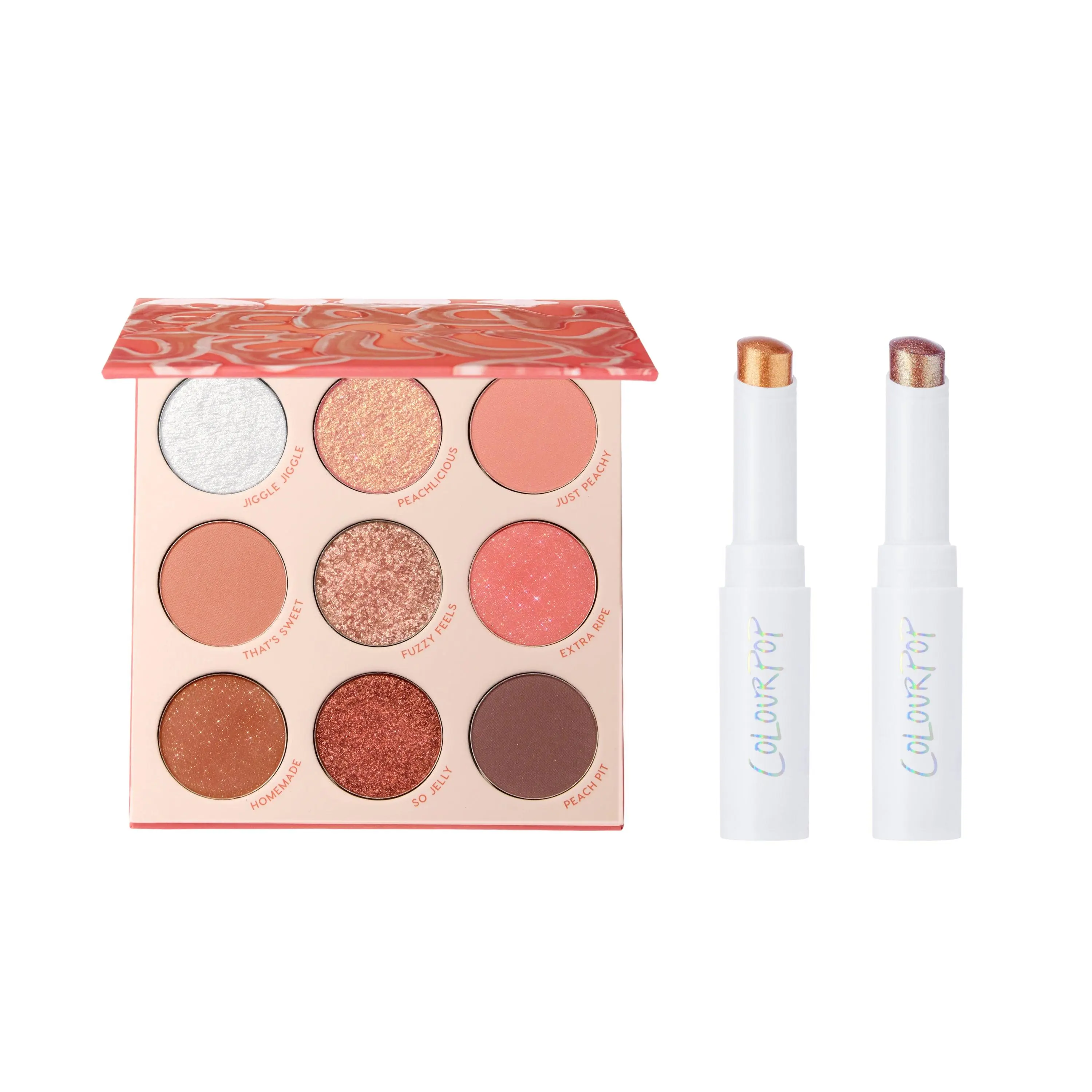 Sparkling Peach Eyeshadow Palette & Jelly Much Set