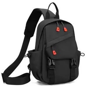 Durable Men's Chest Bag, Trendy Crossbody Sling Pack for Travel and Hiking, Small Multi-Functional Shoulder Backpack for Boys, Casual Fashion Daypack for Daily Use SpringStatements