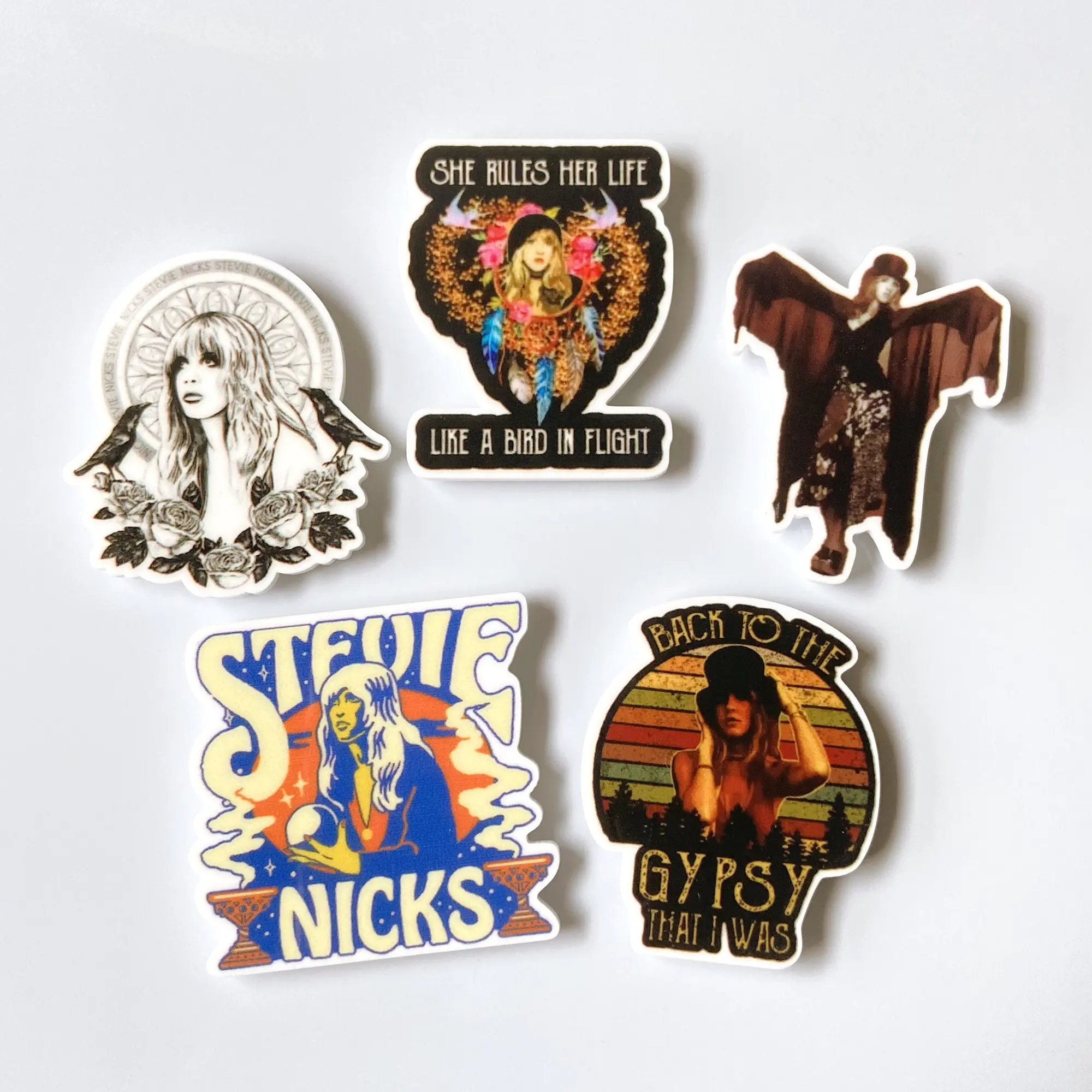 Stevie Nicks Fridge Magnet Set, Gypsy Vibes, Retro Magnet Kitchen Decor, Gold Dust Woman,Vintage Music Magnets, Christmas Gift perfect gift