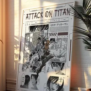 Attack on Titan Anime Poster - AoT Mikasa Ackerman Poster - Attack On Titan Mikasa Ackerman - Attack on Titan Poster - AoT Anime Wall Art