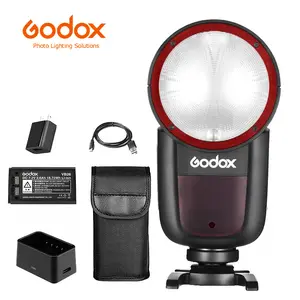 Godox V1 V1-S V1S Camera Flash for Sony Flash Speedlight Speedlite,76Ws 2.4G TTL1/8000 HSS,480 Full Power Shots,1.5s Recycle Time,7.2V/2600mAh Li-ion Battery,10 Levels LED Modeling Lamp(USA Version)