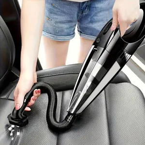 High-Power 12V Handheld Car Vacuum Cleaner With Strong Suction For Interior Detailing, Ideal For Pet Hair Removal - Includes Crevice Tool Kit, Plugs Into Car Plug, 118inch Cord, Groove Gap, Cleaning, Without Battery