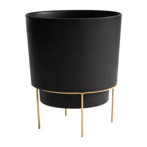 Bloem Hopson 10" Planter w/ Metal Stand