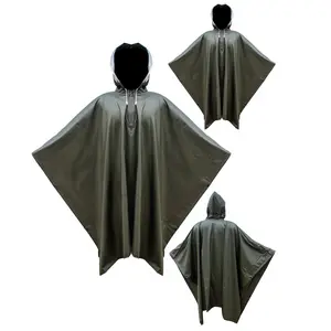 Multifunctional 3-In-1 Hooded Raincoat, Thickened No-Hole Design, Suitable for Outdoor Cycling Hiking Travel, Unisex